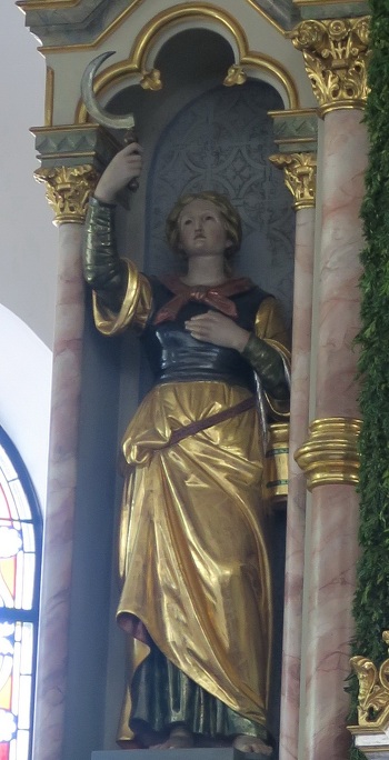 Heilige in der Biburger Kirche.